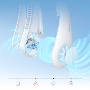 Jisulife Neck Fan 3 4000mAh Portable Neck Fan - Gray