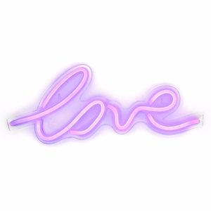 Neoninis LED ant USB - LOVE modelis