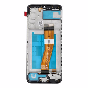 LCD ekranas, skirtas SAMSUNG A02S OEM, su rėmeliu (164mm)