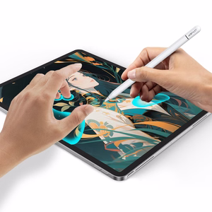 Acefast V3 kapacityvinis rašiklis iPad su belaidžiu įkrovimu ir 2 keičiamais antgaliais - baltas