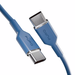 Кабель Puro ICON USB-C — USB-C 1.5м синий