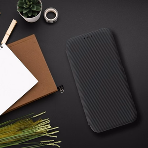 FOLIO šoninis magnetinis knygos tipo dėklas, suderinamas su S-PEN, skirtas SAMSUNG S25 ULTRA, juodas