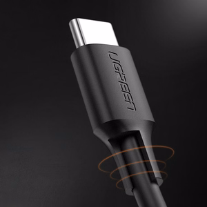Ugreen US286 кабель USB-C — USB-C PD QC 3A 480Mb/s 2м — чёрный