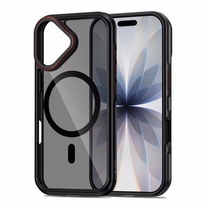 Tech-Protect MagHybrid MagSafe dėklas iPhone 17 juodas ir raudonas