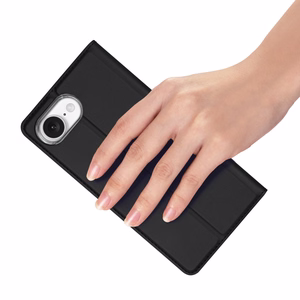 Чехол-кошелёк DUX DUCIS SKIN PRO для iPhone 16e чёрный