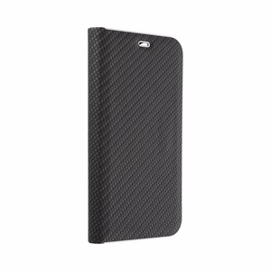 LUNA Book Carbon dėklas telefonui SAMSUNG A52 5G / A52 LTE (4G) / A52s 5G juodas