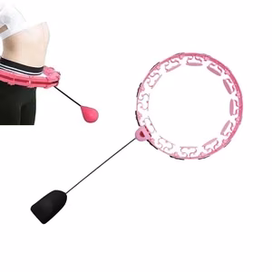 Masažuojantis gimnastikos lankas Smart Hula Hoop HHP008 rožinis