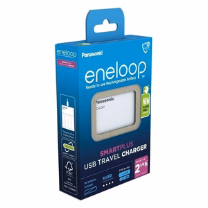 Baterijų įkroviklis PANASONIC Eneloop Smartplus BQ-CC87 (BQ-CC87USB)