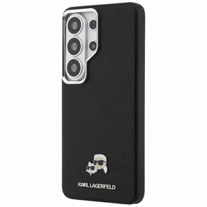 Karl Lagerfeld чехол Saffiano KC Metal Logo MagSafe Samsung Galaxy S26 Ultra черный
