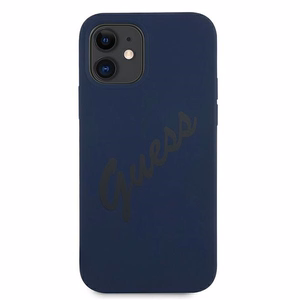 Guess GUHCP12SLSVSBL iPhone 12 mini 5.4" blue/blue hardcase Script Vintage