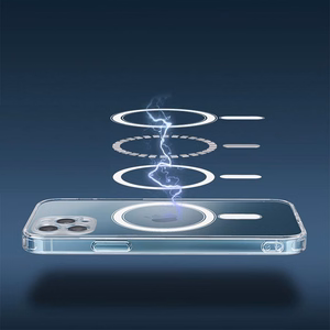 Dėklas Clear Mag Cover (MagSafe) skirtas iPhone 12 Pro skaidrus