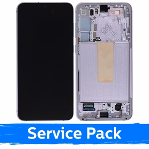 LCD ekranas suderinamas su Samsung S916 S23 Plus su rėmu / Lavender / (Service Pack)