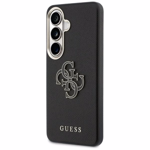 Guess case Grained Big 4G Metal Logo for Samsung Galaxy S26 black