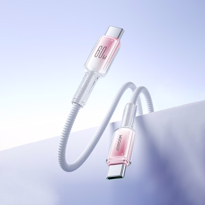Кабель Joyroom S-A42 Crystal-Clear Series 60W USB-C - USB-C 1,2 м - белый