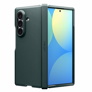 Spigen Tough Armor Pro MagFit MagSafe dėklas, skirtas „Samsung Galaxy Z Fold 8 Ultra“ – tamsiai žalias