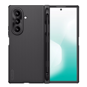 Nillkin Super Frosted Shield Fold Magnetinis dėklas Samsung Galaxy Z Fold 7, MagSafe suderinamas, su S Pen Space - juodas