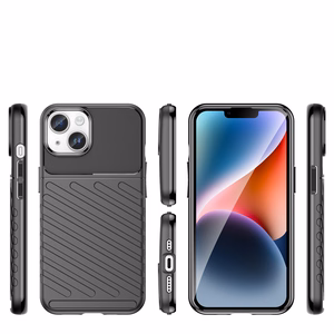 Thunder Case iPhone 14 dėklas telefonui su apsauga - juodos spalvos