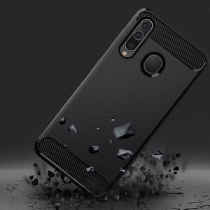 CARBON dėklas telefonui SAMSUNG A20S juodas