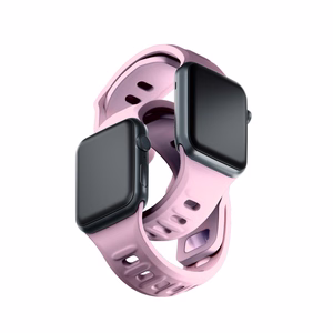 42/44/45/46/49 mm Powder Pink (big) - 3mk Silicone Watch Strap for Apple
