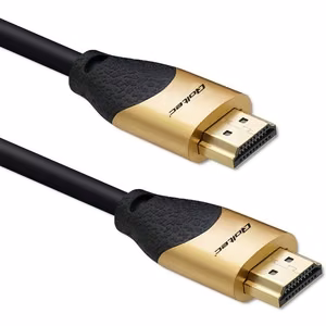 Qoltec 50355 – HDMI 2.1 Ultra High Speed laidas, 8K 60 Hz, 28 AWG, auksinis, 2 m