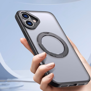Tech-Protect MagRing MagSafe dėklas iPhone 16e - matinė juoda