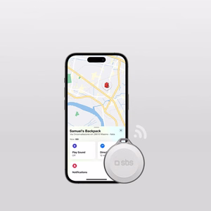 SBS Track My Circle Waterproof IP65 Locator Compatible with Apple Find My - White