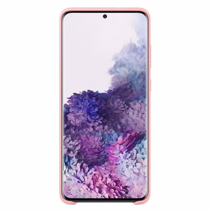 Silicone Case мягкий гибкий резиновый чехол для Samsung Galaxy S21+ 5G (S21 Plus 5G) тёмно-синий
