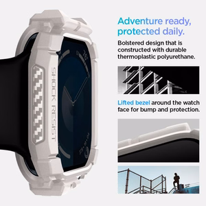 Spigen Rugged Armor ремешок для Apple Watch 10 46mm - бежевый