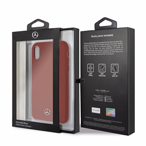 Mercedes Silicone Line iPhone Xr Case - Red