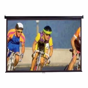 Elite Screens M100UWH – Manual Series ручной проекционный экран, диагональ 100 дюймов, 16:9, ширина видимой области 221 см, чёрный