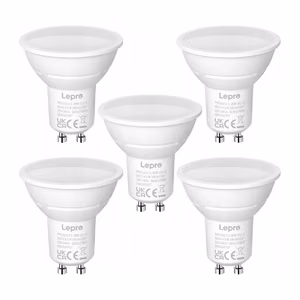 LEPRO 200073-WW-EU-5 GU10 LED lemputė, 4.5W, 345 lm, 2700K, 100°, 5 vnt. pakuotė