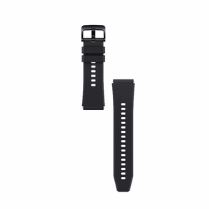 Силиконовый ремешок для Huawei Watch GT 2 / 3 / 4 / 2 Pro / 3 Pro / 4 Pro / GT 2e - черный