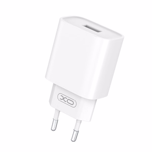 XO wall charger CE02D QC 3.0 18W 1x USB white + USB-C cable