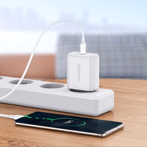 Ugreen US264 60518 USB-C — USB-C PD QC AFC Кабель 1м — белый