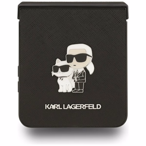 KARL LAGERFELD чехол для SAMSUNG Z Flip7 KLHCZF7SAPKCNPK (Saffiano KC PIN) чёрный