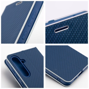 Dėklas telefonui (m) - LUNA Book Carbon HUAWEI P30 Pro mėlynas