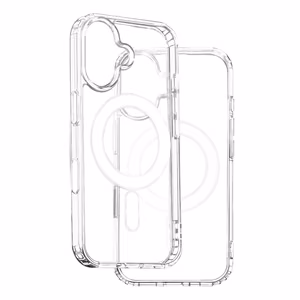 Anti Shock 1,5 mm Mag dėklas iPhone 16 Pro Max 6,9" skaidrus, didelė kameros anga