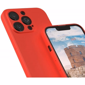 Minkštas dėklas telefonui XIAOMI Redmi Note 13 Pro 4G raudonas