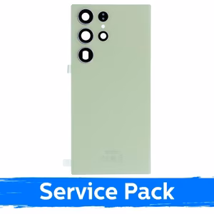 Задняя крышка совместимая с Samsung S918 S23 Ultra лаймовая (Service Pack)
