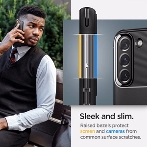 Spigen Rugged Armor чехол для Samsung Galaxy S22 - Матовый Чёрный