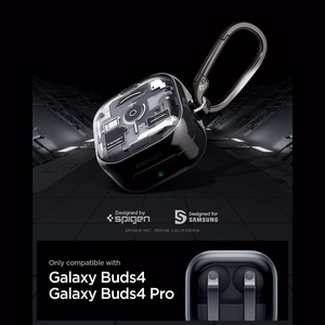 Spigen Ultra Hybrid Zero One dėklas skirtas Samsung Galaxy Buds 4 / 4 Pro - juodas
