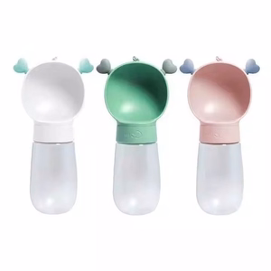 Dog outdoor drinking cup white