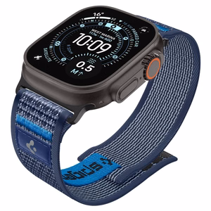 Spigen Athlex Air 2 dirželis Apple Watch 8 / 9 / 10 / 11 / SE / Ultra (44 / 45 / 46 / 49 mm) tamsiai mėlynas