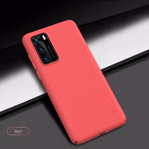 Dėklas telefonui Nillkin Super Frosted Shield Huawei P40 raudonas