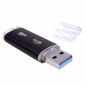 SILICON POWER Blaze B02 USB atmintinė 64 GB USB Type-A 3.2 Gen 1 (SP064GBUF3B02V1K) juoda