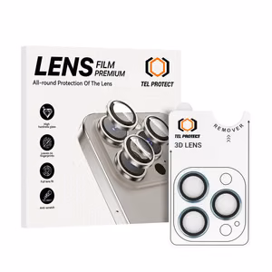 Tempered Glass Tel Protect 3D Lens on camera for iPhone 13 Pro/13 Pro Max blue (lens 3 pieces)