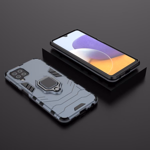Wozinsky Žiedinis apsauginis dėklas su stovu mėlynas Samsung Galaxy A22 4G