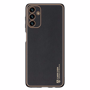 Dux Ducis Yolo elegantiškas dėklas telefonui iš ekologiškos odos Samsung Galaxy A13 5G juodas