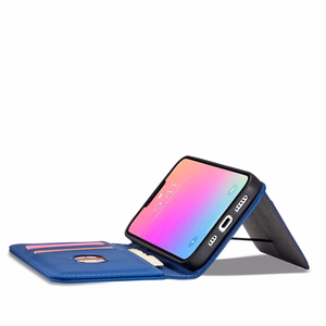 Magnet Card Case для Samsung Galaxy S23 Ultra флип-чехол кошелёк подставка синий