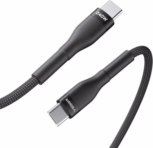 Кабель Type C к Type C VEGER PD 5A 240W CC03 1,5 м черный